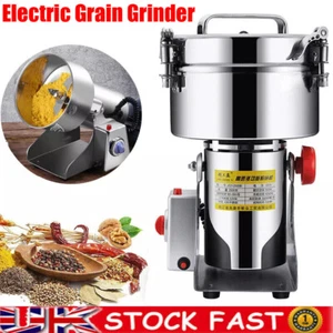 Electric Grain Grinder Commercial Spice Grinder Stainless Steel 220V 25000 U/min - Picture 1 of 37