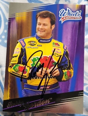 ROBBY GORDON **AUTOGRAPHED** 2005 #7 FRUIT OF THE LOOK WHEELS CARD - Image 1 of 2