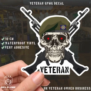 Scots Guards Crossed GPMG High-Quality Vinyl Sticker - 100mm - Picture 1 of 6