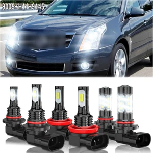 Faros LED faros antiniebla haz alto/bajo 6x 6000K para Cadillac SRX 2010-2016 - Imagen 1 de 12