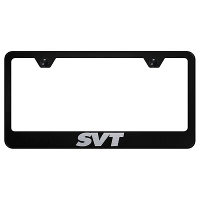 Ford SVT Laser Etched Logo Stainless Steel License Plate Frame - Image 1 of 3