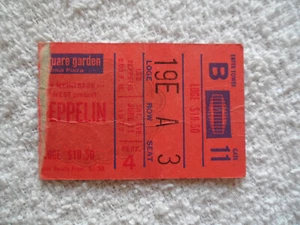 LED ZEPPELIN Original__1977__TALÓN DE ENTRADAS DE CONCIERTO__Madison Square Garden, Nueva York - Imagen 1 de 7