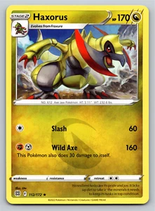 Haxorus 112/172 Rare Brilliant Stars Pokemon Card - NM - Picture 1 of 2