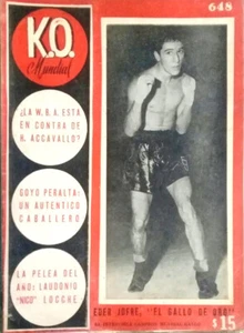 EDER JOFRE Campeón Mundial Peso Gallo - K.O. Revista de boxeo Mundial # 648 1965 - Imagen 1 de 1