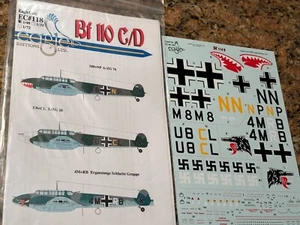 EAGLE CALS DECAL # 48-118  1/48th SCALE Bf-110C/D   DECAL - Picture 1 of 1