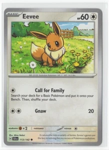 Pokemon Stellar Crown 113/142 Eevee - Picture 1 of 1
