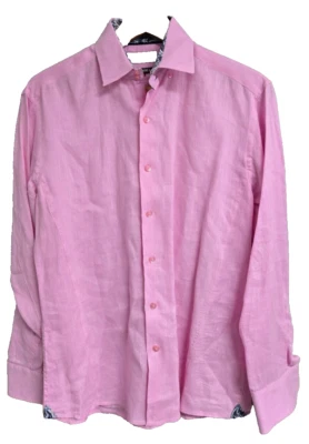 Camisa Absolute Rebellion para hombre M rosa con puños abatibles Foto 1 de 4