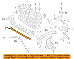 BMW OEM 16-18 X1 Radiator Core Support-Upper Seal 51647347596 - Picture 1 of 2