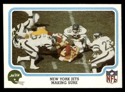 1979 Fleer New York Jets Making Sure Card #38 John Riggins Washington Redskins - Image 1 of 2