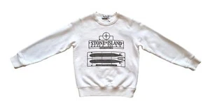 STONE ISLAND junior crewneck sweatshirt for boy 751661440.V0001 white - Imagen 1 de 4