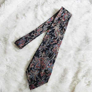 Vintage L'en El Silks 100% Silk Multicolor Floral Patterned Men's Necktie - Picture 1 of 4