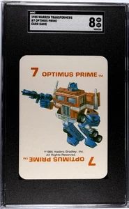 1985 Transformers Warren #7 Optimus Prime Rookie HASBRO SGC 8 NM-MT POP 1 w/1⬆️ - Picture 1 of 2