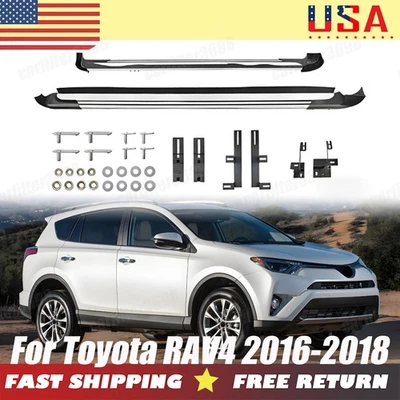 5'' Running Boards Side Step Nerf Bar For Toyota RAV4  2016-2018 US - Image 1 of 4