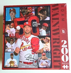 New! MLB STL Cardinals Pitcher Adam Wainwright 200 Pieces Puzzle Never Opened! - Picture 1 of 4