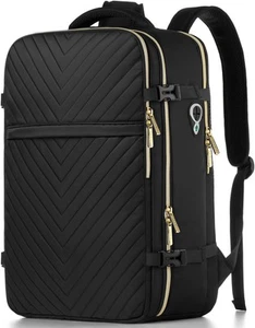 Großer Handgepäck Reiserucksack - Flight Approved 17,3 Zoll, 01 - schwarz  - Bild 1 von 9