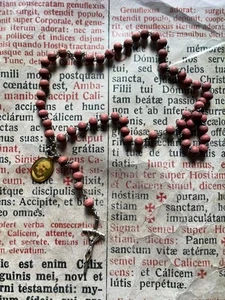 SELTENE RELIQUIE Pater Pio Rosenkranz "Seligsprechung von Pater Pio" : Papst Johannes Pual II !!! - Bild 1 von 7