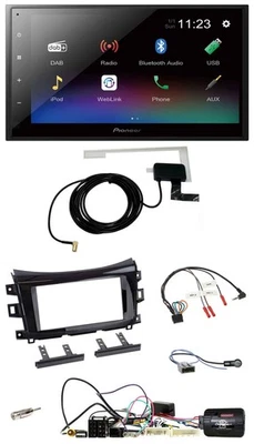 Pioneer DAB Lenkrad Bluetooth 2DIN USB Autoradio für Nissan Navarra D231 2016-20 - Bild 1 von 4