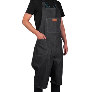 Pottery Denim Split Leg Apron Mens and Womens Simple Comfortable Hanging Neck - Picture 1 of 6