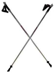 LEKI Nordic Walking Response Serie Titanio Argento/Rosso 115 cm - Foto 1 di 4