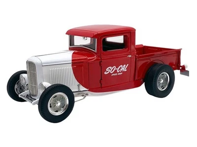 1932 Ford Hot Rod So Cal Pickup Red White Metallic Limited Edition 1/18 Diecast - Image 1 of 4