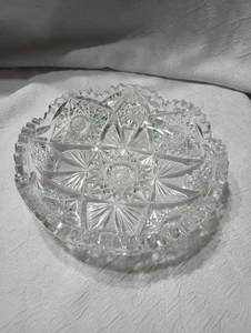 American Brilliant Period Cut Glass/Crystal Bowl. 7 1/2" - Picture 1 of 5