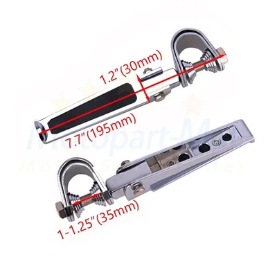 1" to 1 1/4" Highway Engine Guard Bar Crash Foot Pegs For Harley Honda Yamaha US - Image 1 of 4