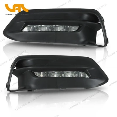 Front Bumper LED Fog Lights Lamp Fit For Honda Accord 2018-2019 Driver&Passenger Foto 1 de 4