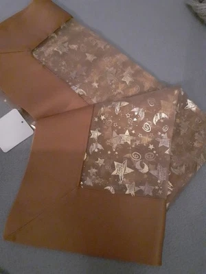 85 cm/ 85 cm Tischdecke Festlich braun/gold - Bild 1 von 4