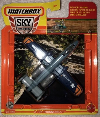 Matchbox Sky Busters A-10A Thunderbolt with Playmat #28/32 NEW SAME DAY SHIPPING - Image 1 of 2