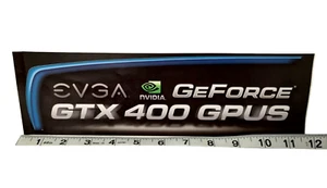 Nvidia GeForce GTX 400 GPUS Sticker Case Badge Label Logo Decal Large 11.75" W - Picture 1 of 6