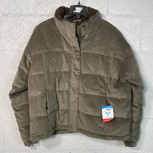 Columbia Women's Ruby Falls Corduroy Novelty Jacket green XL  - Picture 1 of 9
