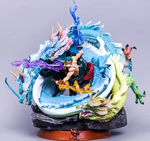ONE PIECE Roronoa Zoro H26cm Resin Statue In Stock - Foto 1 di 9