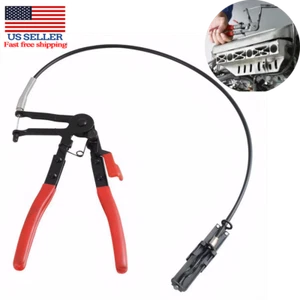 2FT Flexible Wire Long Reach Hose Clamp Pliers For Fuel Oil Water Hose Auto Tool - Picture 1 of 11