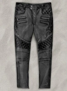 Leather Pants Men's Pant Jeans Biker Real Motorcycle Style New Mens And Black 8 - Picture 1 of 6