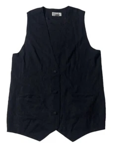 Preowned- Rafaella Button Front Poly Blend Vest Womens (Size L) - Picture 1 of 5