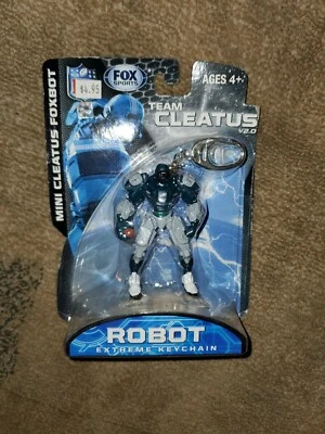 Seattle Seahawks 3" Team Cleatus FOX Robot V2.0 Key chain New in box - Image 1 of 3