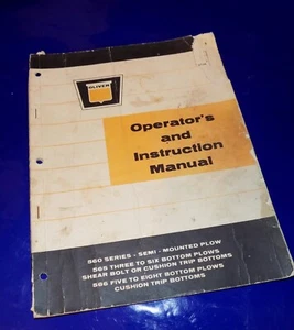 Manuale operatore/istruzioni aratro serie OLIVER 560 vintage - Foto 1 di 3
