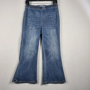 PILCRO By Anthropologie Pull-On Mid-Rise Flare Jeans Women's Size SP - Picture 1 of 11