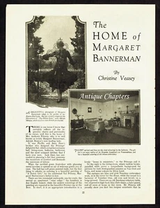 The Home Of Margaret Bannerman Anthony Prinsep 1932 2 Page Photo Article Q382 - Imagen 1 de 2