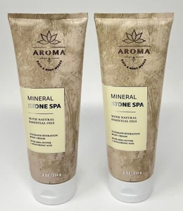 2 BATH & BODY WORKS AROMA MINERAL STONE SPA ULTIMATE HYDRATION CREAM HAND LOTION - Picture 1 of 6