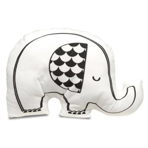 Lolli Living Black & White Elle Elephant Decorative Baby Nursery Pillow NEW - Picture 1 of 2