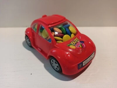 Veicolo Miniatura IN Plastica Tipo VW Coccinelle Buxy Candy Nuova Rosso - Immagine 1 di 3