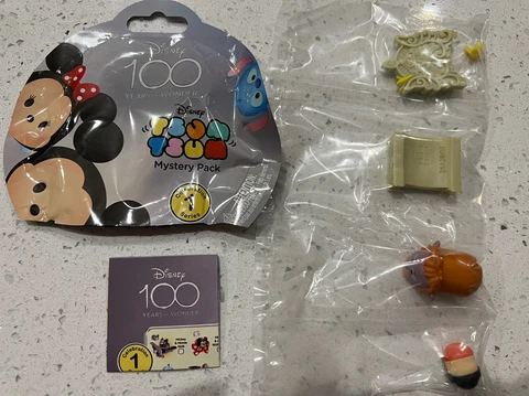 Disney 100 Years of Wonder Tsum Tsum Series 1 Blind Bag King Louie & Mowgli Cover