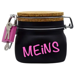 Spardose Geld Geschenk Ideen Meins Schwarz Größe S 0.5 Liter - Bild 1 von 4