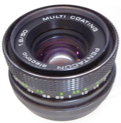 MC Pentacon Electric 50mm F1.8 / Vintage Manual Focus Camera Lens - Image 1 of 4