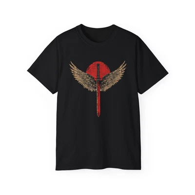 Camiseta Samurai, Katana com Asas, Camisa Ronin, Espada com Asas, Ascensão de um Ronin - Imagem 1 de 2