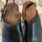 See by Chloe schwarze Lederclogs 38 Holzplattform Nietensohle