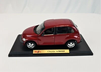 Maisto Chrysler PT Cruiser Car 1:18 Scale Diecast  Maroon  In Original Box - Image 1 of 4