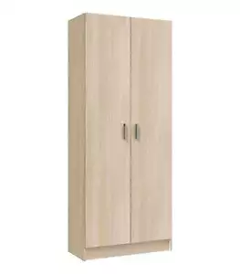 FRS, Armario escobero Milan en color roble de 2 puertas 73 cm(ancho) 180 cm(alt - Imagen 1 de 4