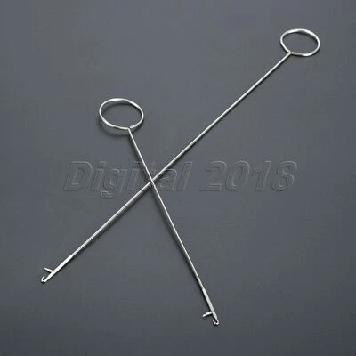 1Set(2Pcs) Practical Tool Sewing Loop Turner Hoop Steel For Home Craft Sewing - Image 1 of 4